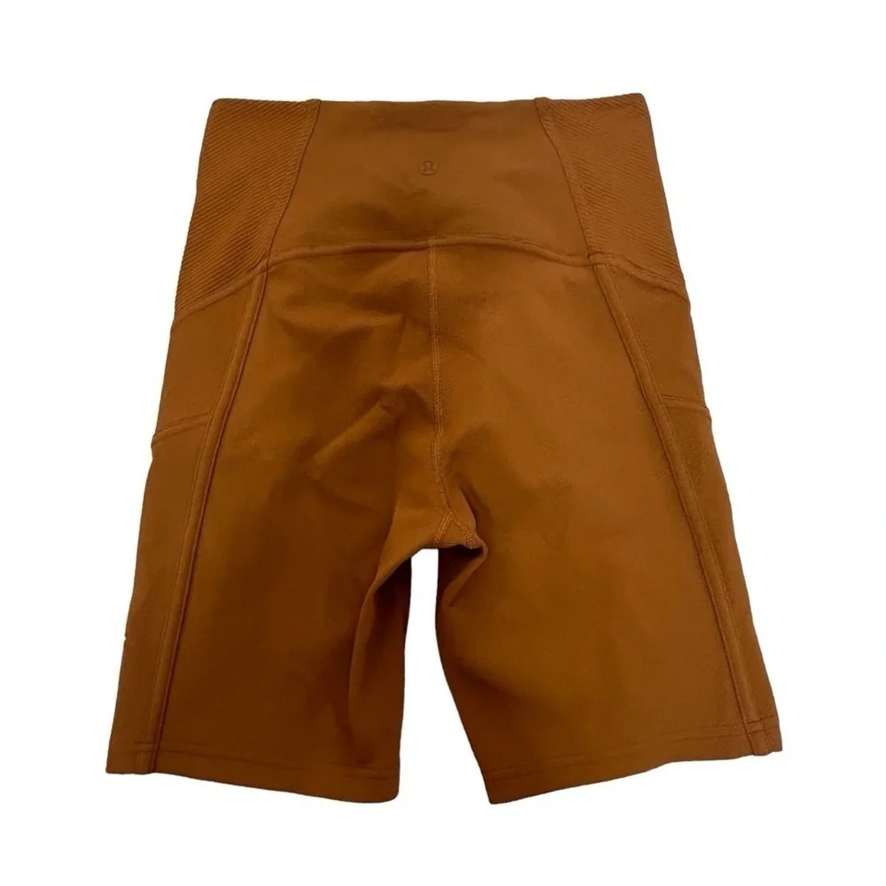 Lululemon Athletica Ribbed High Rise Yoga Shorts